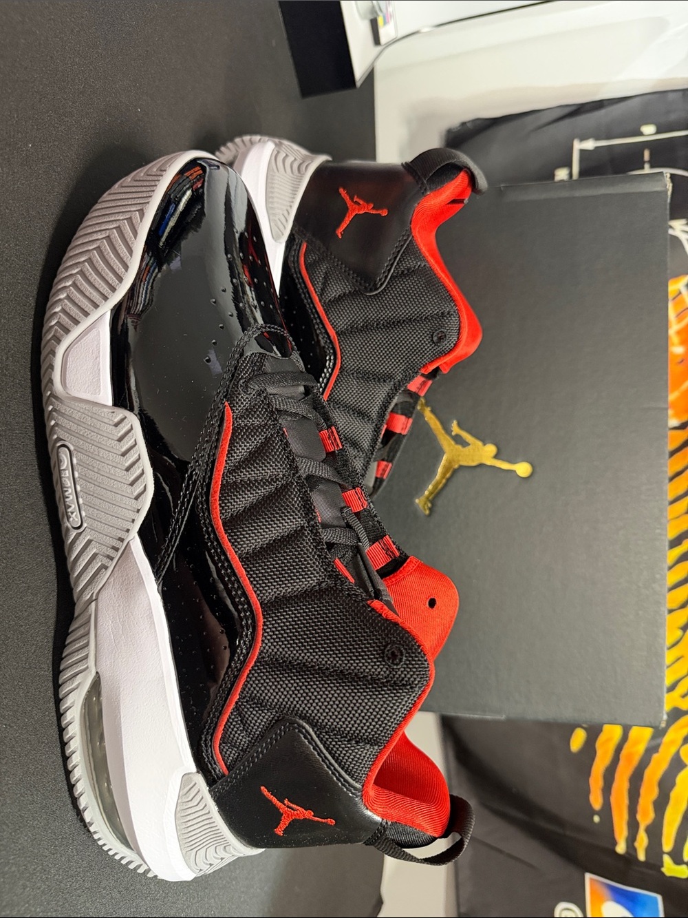 Nike Jordan Stay Loyal Men’s Low-Top Basketball Shoes - Black/Red